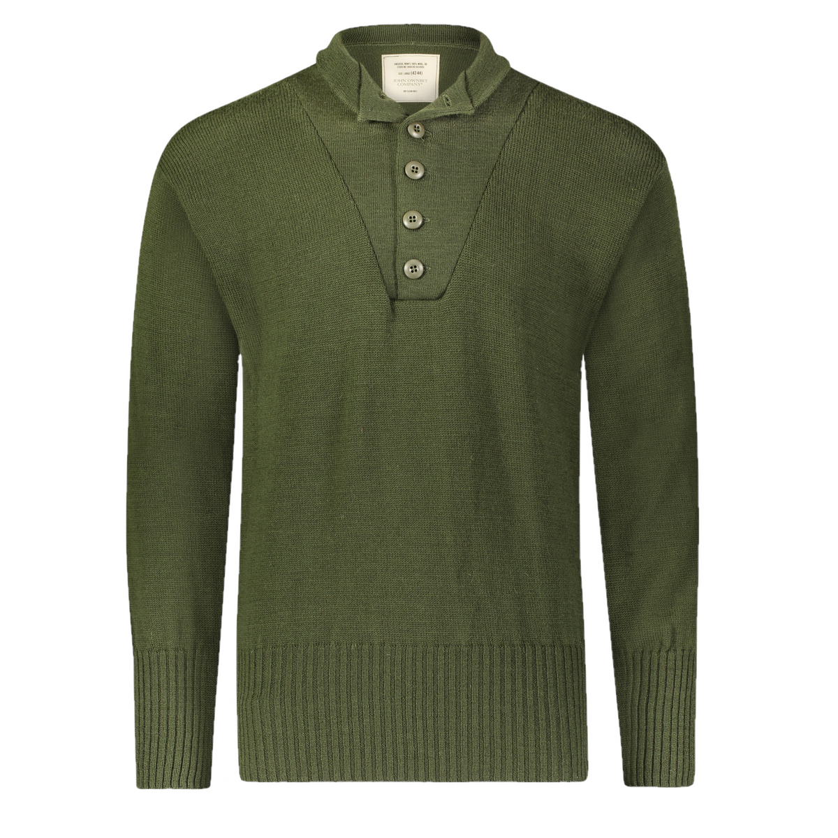 McGuire Army Navy Knitted Wool Army “Jeep” Sweater