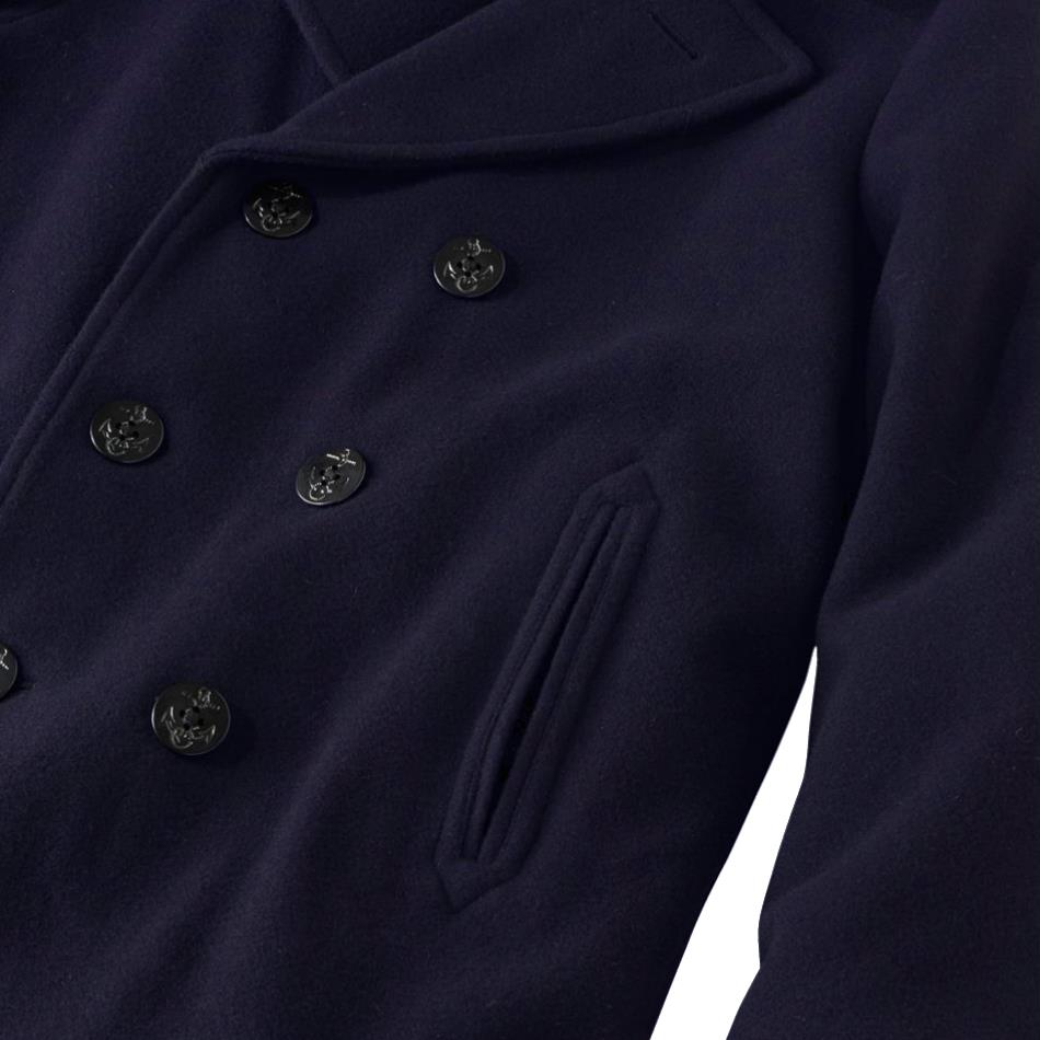 McGuire Army Navy Men's Authentic Wool Blend Peacoat