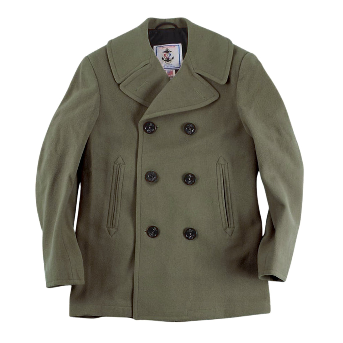 McGuire Army Navy Men's Authentic Wool Blend Peacoat
