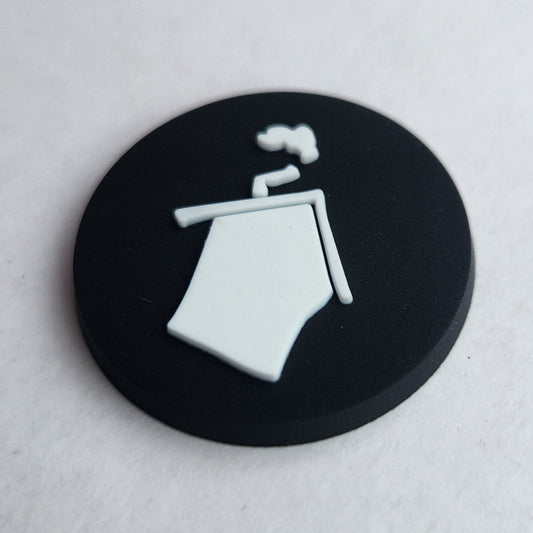 house logo on PVC patch